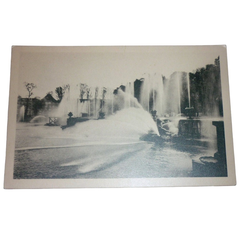 1930s Versailles‎ France Neptune Fountain Bassin RPPC